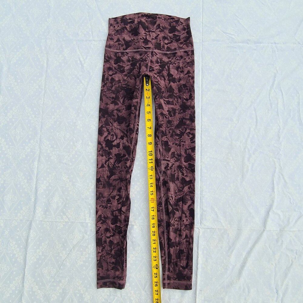 Lululemon Align Pant 28" - Mini Dusk Floral Antique Bark Black - Size 6 - Picture 7 of 16